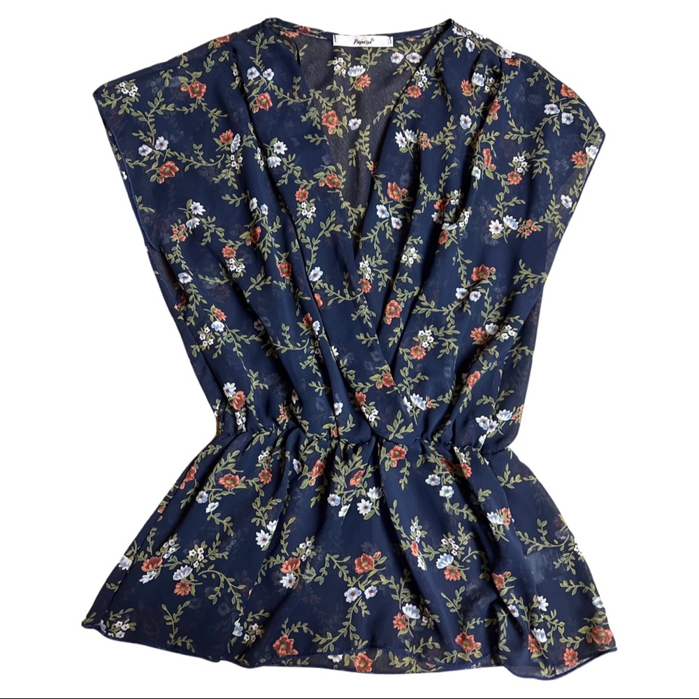 Papaya | Women’s Sheer Blouse Size S